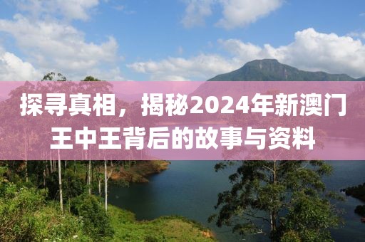 探寻真相，揭秘2024年新澳门王中王背后的故事与资料