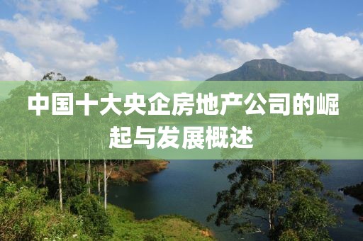 中国十大央企房地产公司的崛起与发展概述