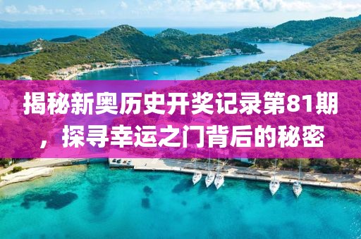 揭秘新奥历史开奖记录第81期，探寻幸运之门背后的秘密