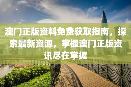 澳门正版资料免费获取指南，探索最新资源，掌握澳门正版资讯尽在掌握