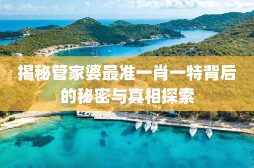 揭秘管家婆最准一肖一特背后的秘密与真相探索
