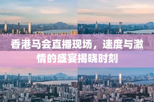 香港马会直播现场，速度与激情的盛宴揭晓时刻