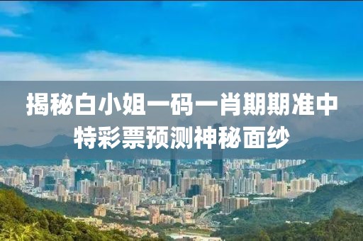 白小姐一码一肖期期准中特 第2页