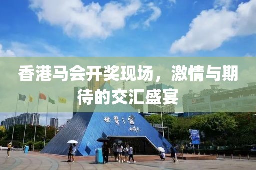 香港马会开奖现场，激情与期待的交汇盛宴