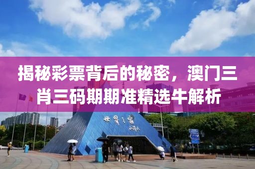 揭秘彩票背后的秘密，澳门三肖三码期期准精选牛解析