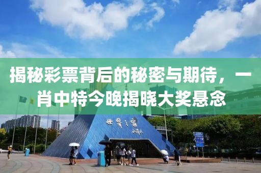 揭秘彩票背后的秘密与期待，一肖中特今晚揭晓大奖悬念