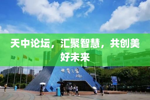 天中论坛，汇聚智慧，共创美好未来