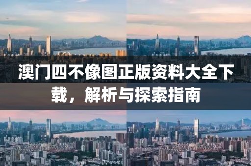 澳门四不像图正版资料大全下载，解析与探索指南