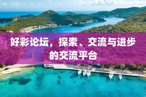 好彩论坛，探索、交流与进步的交流平台