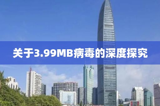 关于3.99MB病毒的深度探究