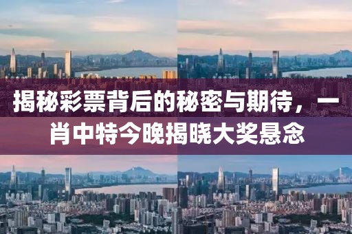 揭秘彩票背后的秘密与期待，一肖中特今晚揭晓大奖悬念