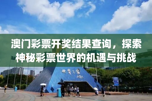 澳门彩票开奖结果查询，探索神秘彩票世界的机遇与挑战