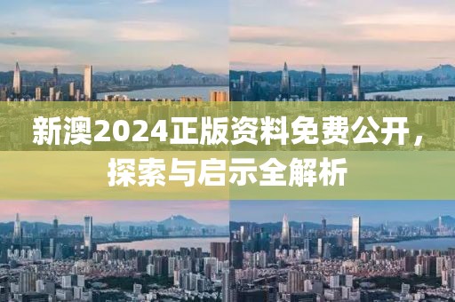 新澳2024正版资料免费公开，探索与启示全解析