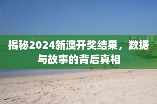 揭秘2024新澳开奖结果，数据与故事的背后真相