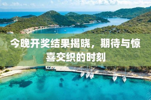 今晚开奖结果揭晓，期待与惊喜交织的时刻