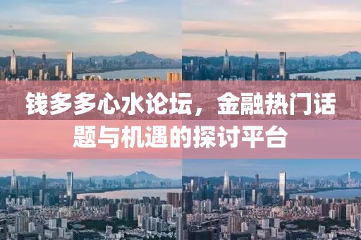 钱多多心水论坛，金融热门话题与机遇的探讨平台