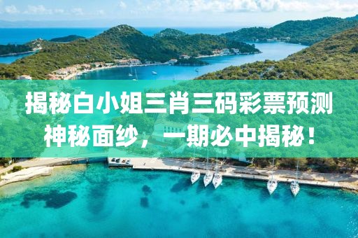 揭秘白小姐三肖三码彩票预测神秘面纱，一期必中揭秘！