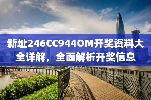 新址246CC944OM开奖资料大全详解，全面解析开奖信息