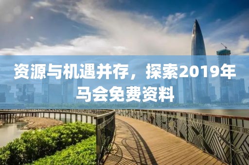 资源与机遇并存，探索2019年马会免费资料