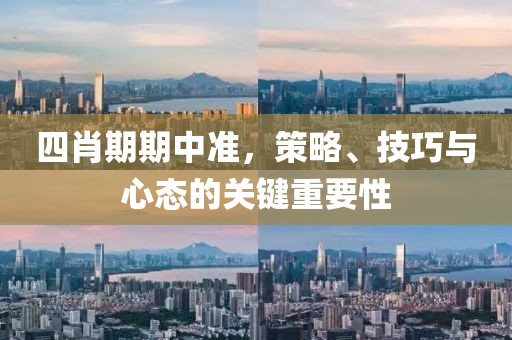 四肖期期中准，策略、技巧与心态的关键重要性