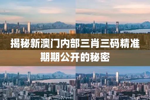 揭秘新澳门内部三肖三码精准期期公开的秘密