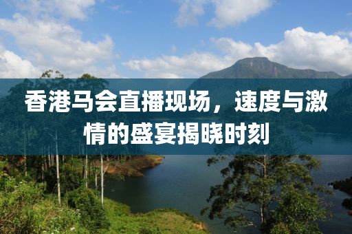 香港马会直播现场，速度与激情的盛宴揭晓时刻