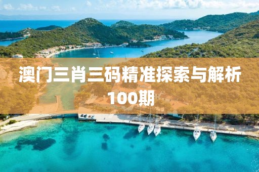 澳门三肖三码精准探索与解析100期