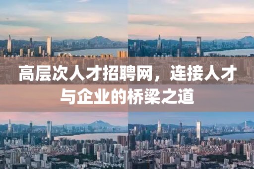 高层次人才招聘网，连接人才与企业的桥梁之道
