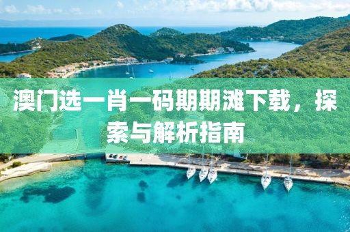澳门选一肖一码期期滩下载，探索与解析指南