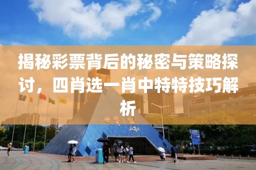 揭秘彩票背后的秘密与策略探讨，四肖选一肖中特特技巧解析