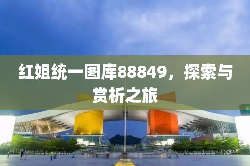 红姐统一图库88849，探索与赏析之旅