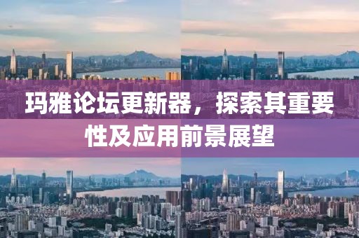 玛雅论坛更新器，探索其重要性及应用前景展望