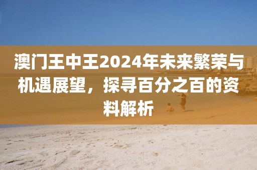 澳门王中王2024年未来繁荣与机遇展望，探寻百分之百的资料解析