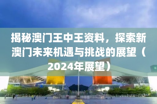 揭秘澳门王中王资料，探索新澳门未来机遇与挑战的展望（2024年展望）