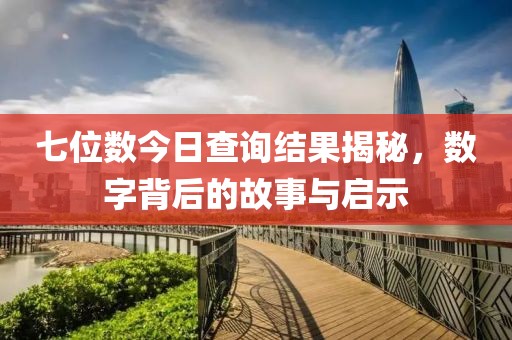 七位数今日查询结果揭秘，数字背后的故事与启示