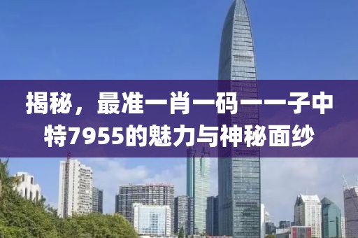 揭秘，最准一肖一码一一子中特7955的魅力与神秘面纱