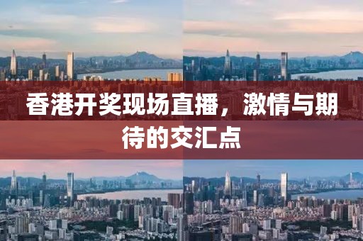 香港开奖现场直播，激情与期待的交汇点