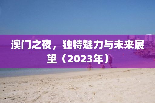 澳门之夜，独特魅力与未来展望（2023年）