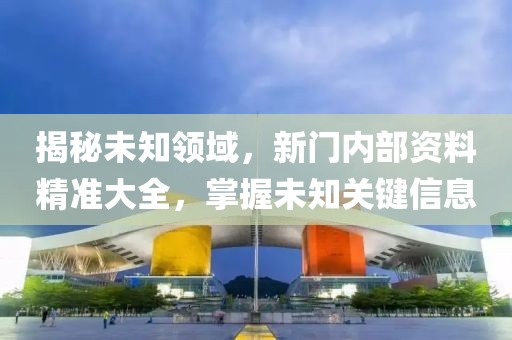 揭秘未知领域，新门内部资料精准大全，掌握未知关键信息