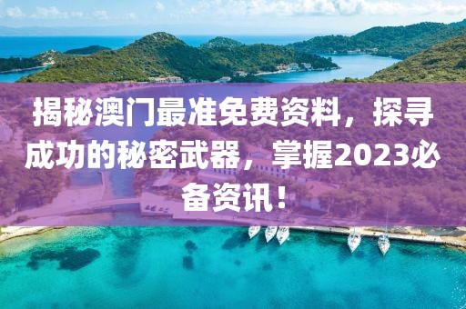 揭秘澳门最准免费资料，探寻成功的秘密武器，掌握2023必备资讯！