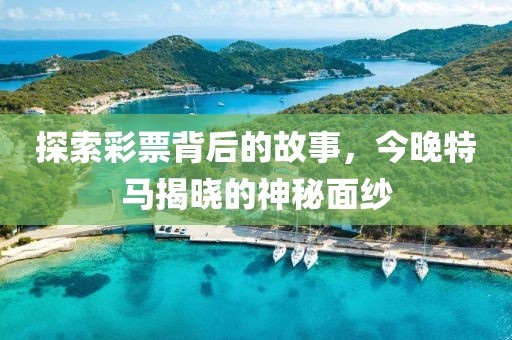探索彩票背后的故事，今晚特马揭晓的神秘面纱