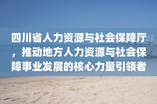 四川省人力资源与社会保障厅，推动地方人力资源与社会保障事业发展的核心力量引领者