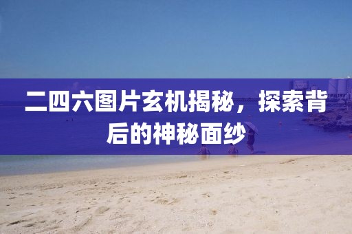 二四六图片玄机揭秘，探索背后的神秘面纱