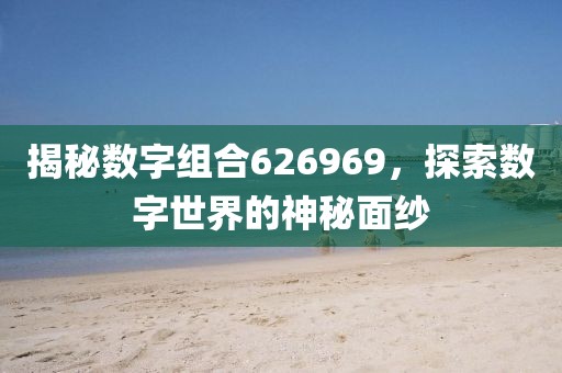 揭秘数字组合626969，探索数字世界的神秘面纱
