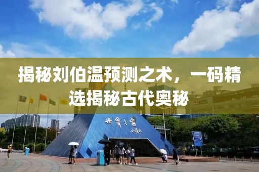 刘伯温精选一码大公开