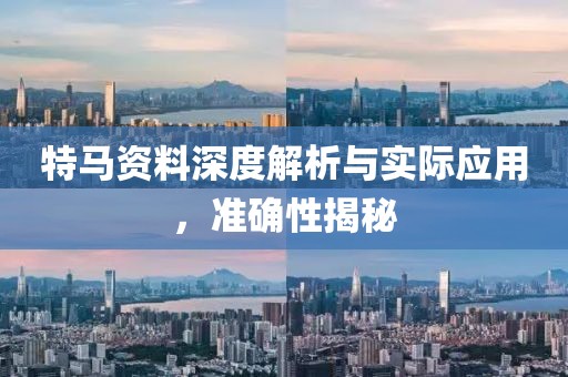 特马资料深度解析与实际应用，准确性揭秘