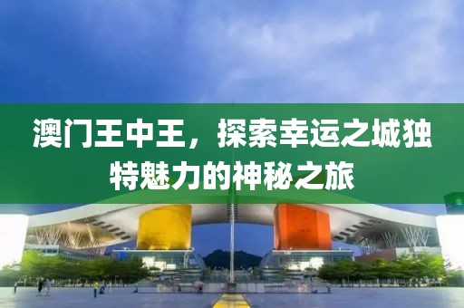 澳门王中王，探索幸运之城独特魅力的神秘之旅