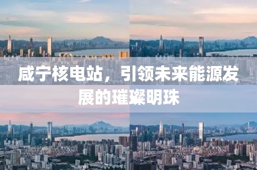 咸宁核电站，引领未来能源发展的璀璨明珠
