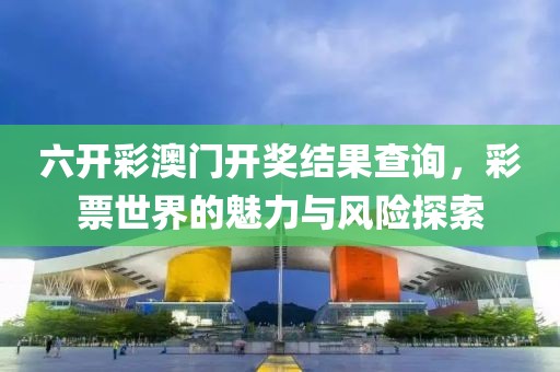 六开彩澳门开奖结果查询，彩票世界的魅力与风险探索