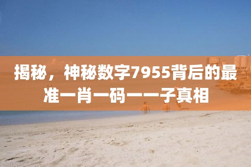 揭秘，神秘数字7955背后的最准一肖一码一一子真相